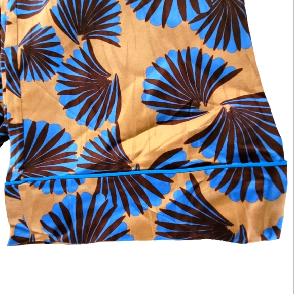 NEW Diane Von Furstenberg’s Fan Print Veronica Trousers 12 - Picture 7 of 13